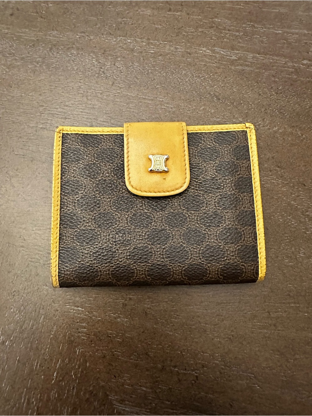 Celine Macadam Triumph compact bifold wallet- Vintage Unisex